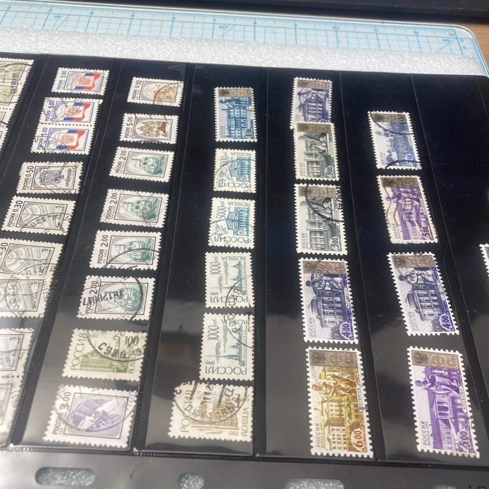 44 USED Russia Stamps, 1995-2003 & 50+ Belarus Stamps, 2000-2004/Nice Mixed Lot. - Image 4 of 4