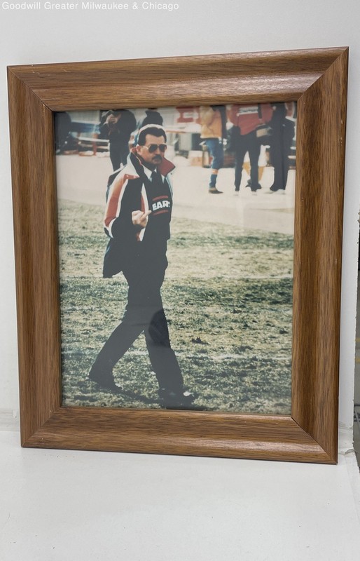 Vintage Framed Mike Ditka Photograph