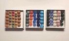 New Listing78 Vintage Marbles - 25 Frosted - 25 Sparkle - 28 Clay - 5/8" (Varies) W/ Boxes
