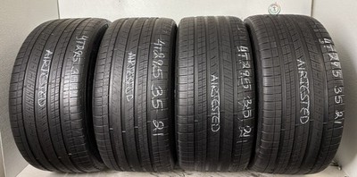 NO SHIPPING ONLY LOCAL PICK UP Set 4 Tires 295 35 21 Michelin Pilot Sport A/s 4