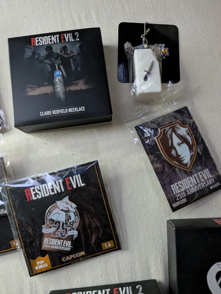 Resident Evil Merchandise Huge Bundle Capcom | Keyrings | Badges | Necklace Rare - Image 4 of 4