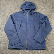 POLO RALPH LAUREN Lightweight Hooded Jacket Men's Size M Navy