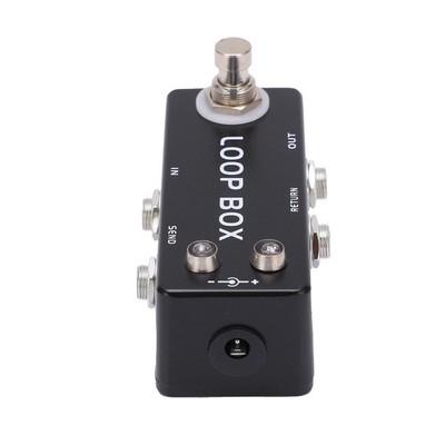 Gitarre Schleife Effekt Metall Schwarz Mini Pedal Wahre Bypass Kanal Auswahl