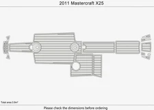 2011 Mastercraft X25 DuraEVA EVA Foam Boat flooring