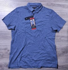 Banana Republic Shirt Mens Medium Blue Polo Luxe Touch Performance Cotton