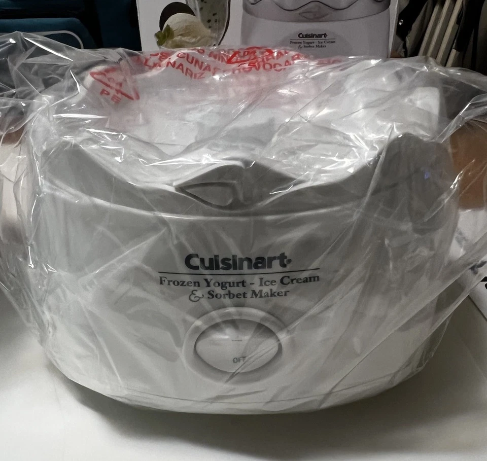 Heladera y sorbete de yogur congelado Cuisinart 1,5 cuartos de galón nuevo en caja envío gratuito Foto 2 de 4