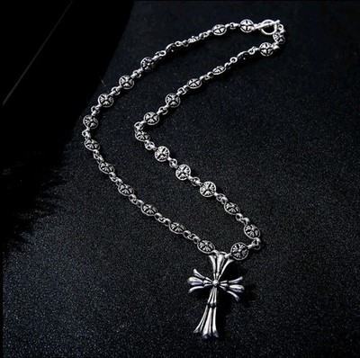 Chrome Hearts Cross Pendant Necklace 24 In. (60 cm)
