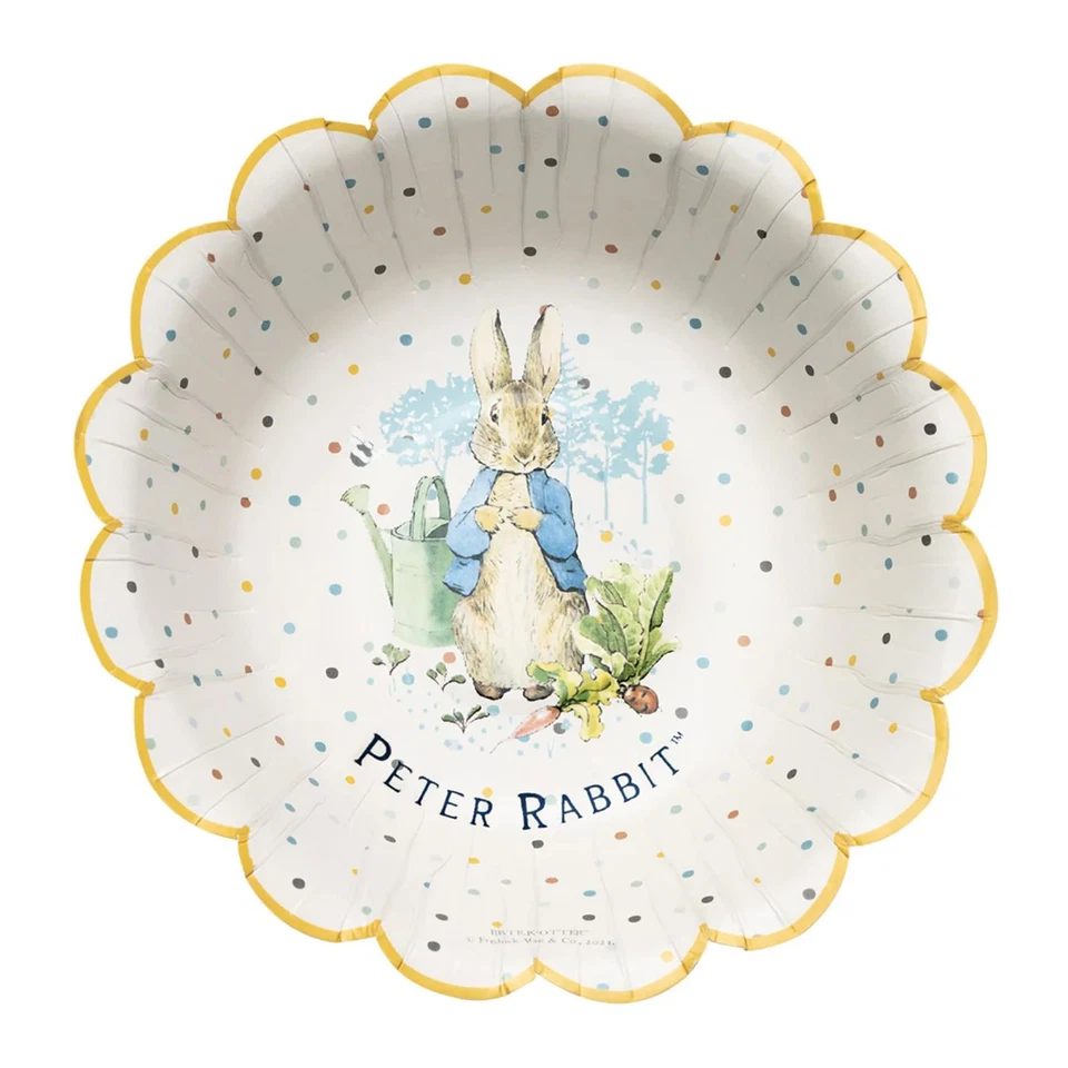 Peter Rabbit - "Classic" Punktemuster-Schüssel für Partys, Papier (SM3558) - Bild 1 von 1