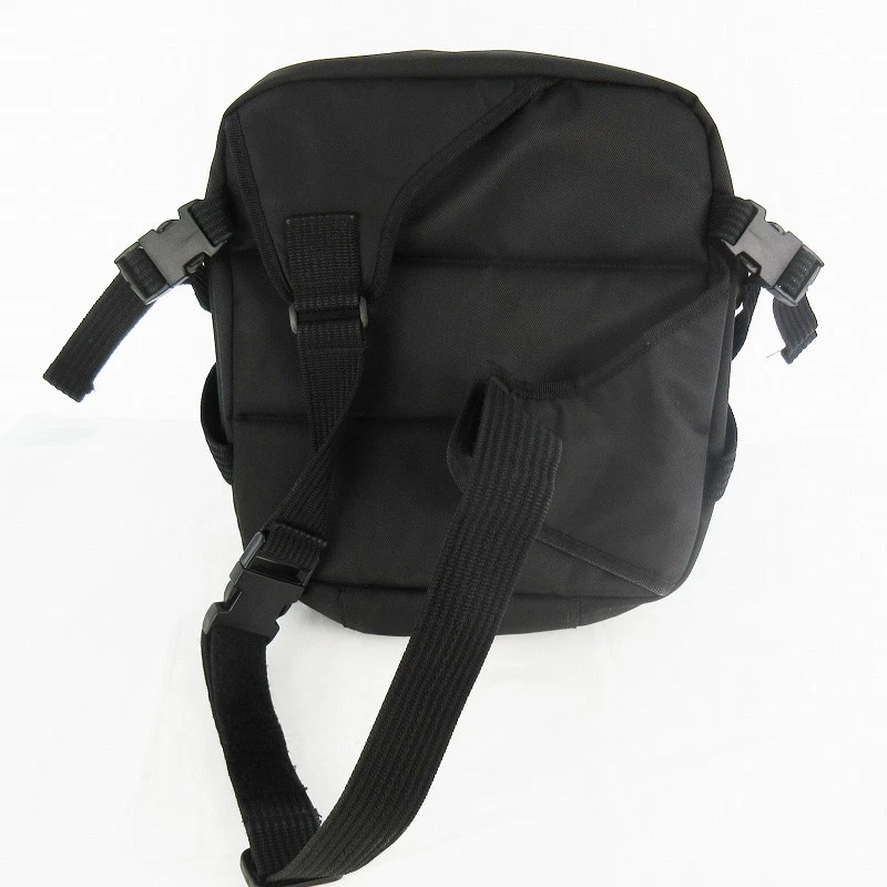 J.CREW Bolso de Hombro Body Bag Bandolera Logo Bordado Negro Caqui - Imagen 3 de 4