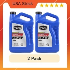 (2 pack) Super Tech High Mileage Full Synthetic SAE 5W-20 Motor Oil, 5 Quarts