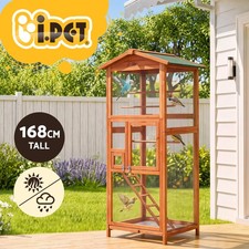 i.Pet Bird Cage Wooden Pet Cages Aviary Large Carrier Travel Canary Parrot XL