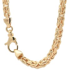 Goldkette Königskette Halskette Breite 4,0 mm massiv 585-14 Karat Gold