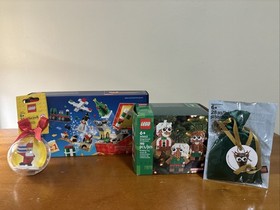 LEGO Seasonal: Christmas Lot! 5 Different Christmas Tree Ornaments + Set NIB