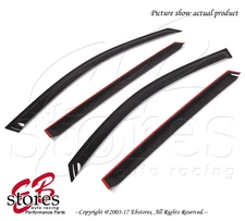 Black Tinted Out-Channel Vent Visor Deflector 4pcs 2009-2016 Volkswagen Tiguan