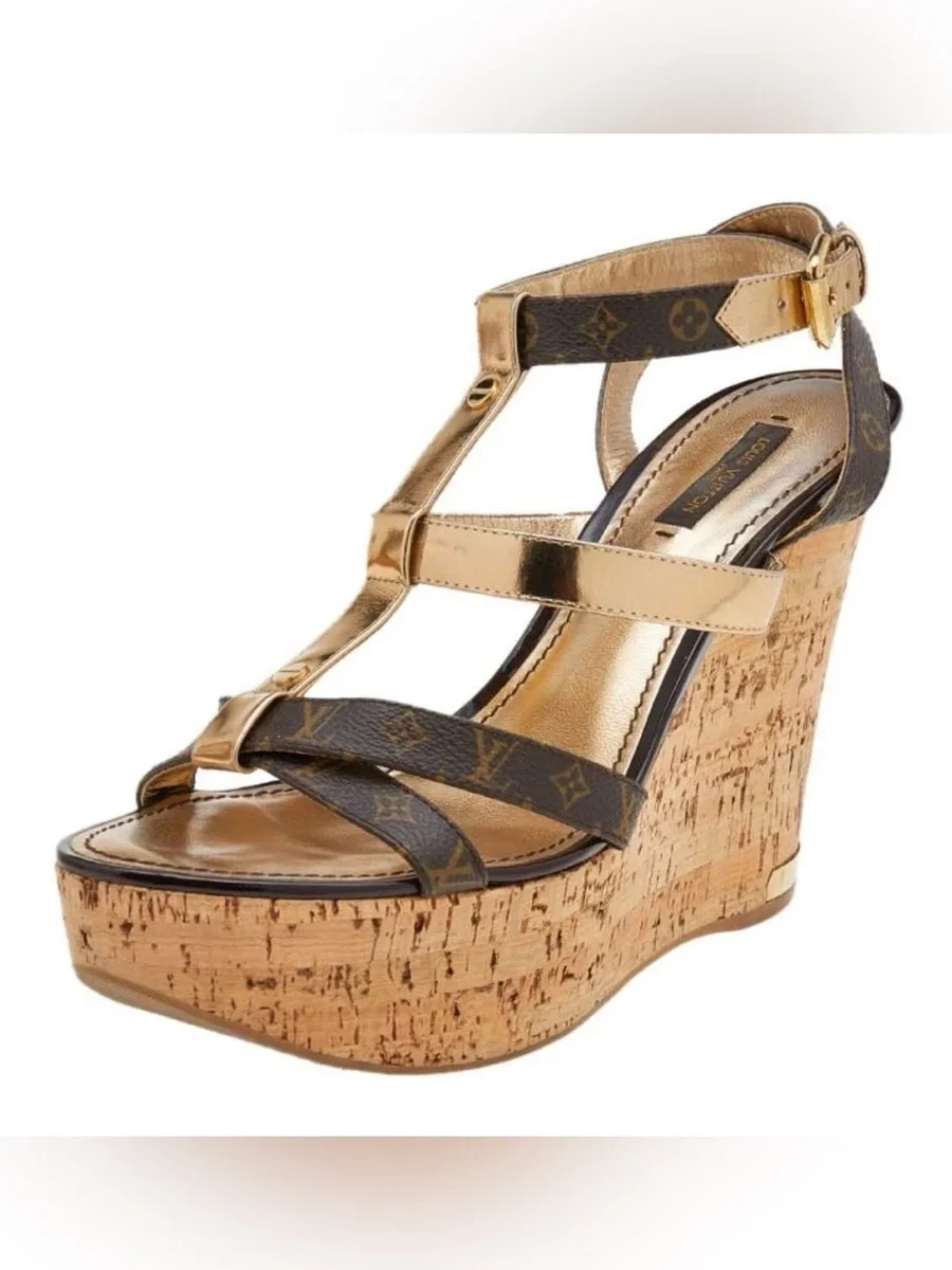 Louis Vuitton Casual High (3-3.9 in) Heel Height Sandals for Women