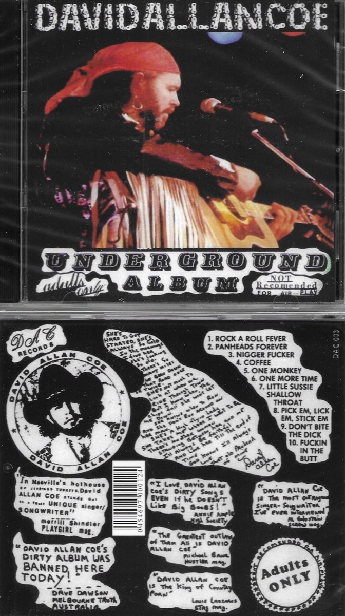 DAVID ALLAN COE UNDERGROUND X RATED CD NEW SEALED | eBay