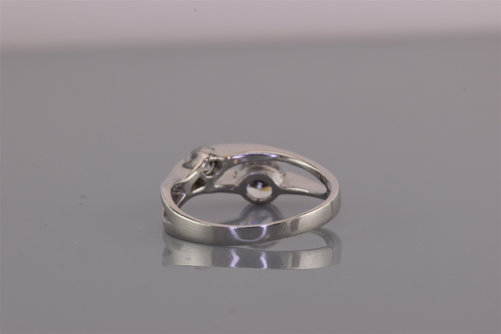 Sterling Silver Double Offset Cubic Zirconia Spli… - image 4