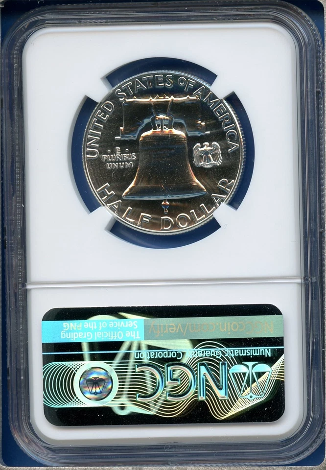 1960 P NGC PF66 Franklin Half Dollar 50c US Mint Coin 1960-P PF-66 Blast White - Image 2 of 3