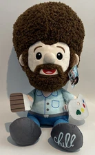 Bob Ross Doll XL 26" Big Head CHILL Happy Painter Plush Stuffed Licensed NWT