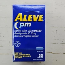 Aleve PM Caplet 50 Count Exp 4/26