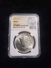 1923  SILVER PEACE DOLLAR CERTIFICATE NGC MS 64 🔥👌 Combined Shipping