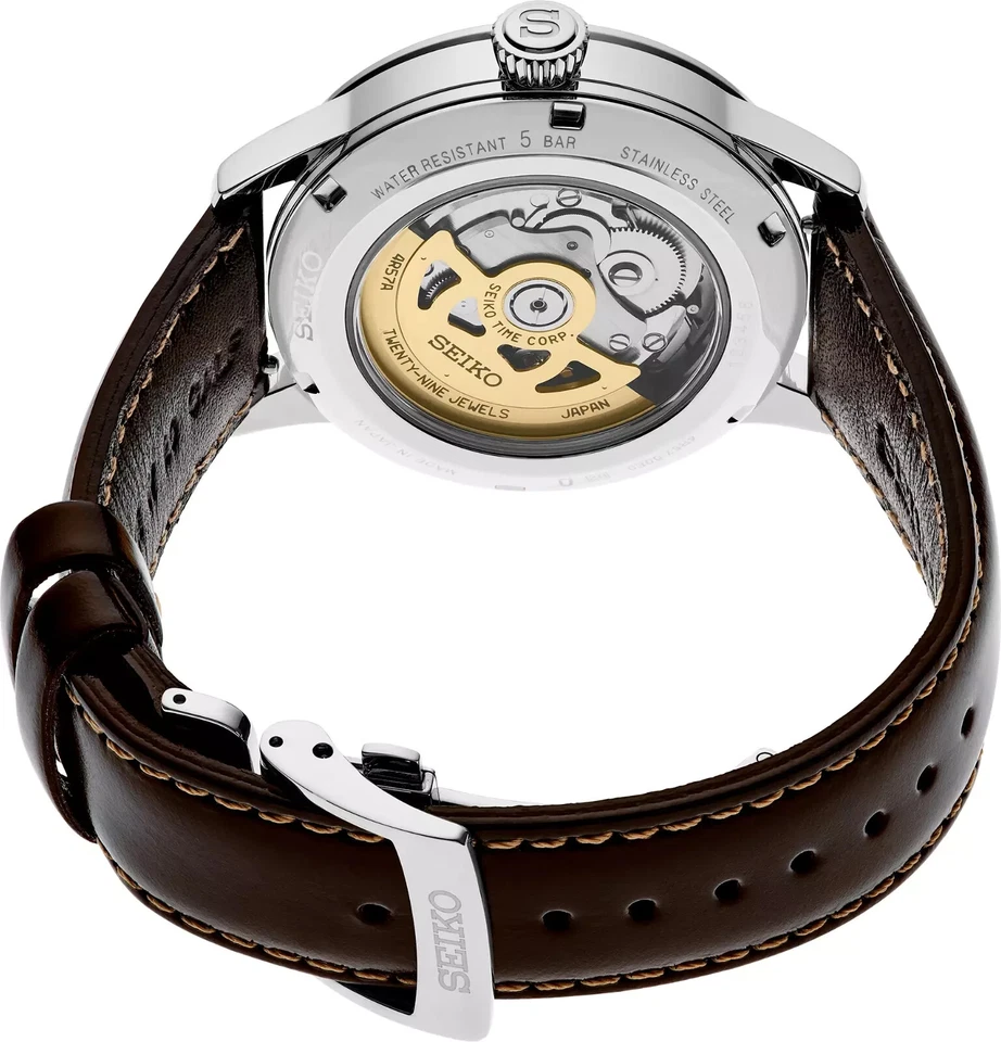 Reloj para hombre Seiko Presage Cocktail Time 40,5 mm esfera verde SSA459 Foto 3 de 4