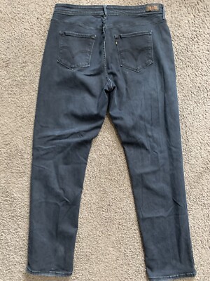 Levis Jeans Womens 18W Short Blue 512 Perfectly Shaping Bootcut Dark Wash  34X32