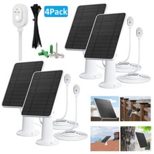 4Pcs Magnetic Solar Panel Charger for Arlo Ultra/Ultra2/Pro 3/Pro 4 Camera 10W