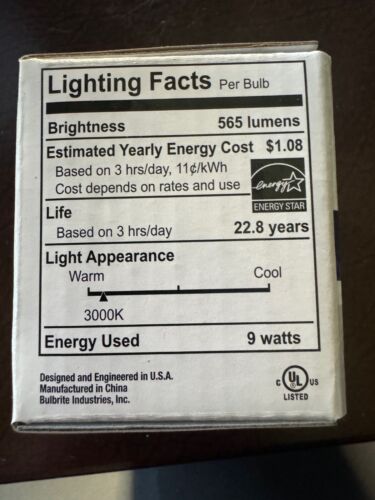 Bulbrite LED MR16 9W LED - Picture 3 of 3