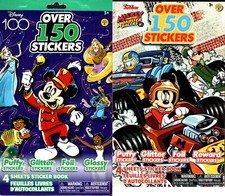 Disney Mickey - Sticker Collection 4 Sheets - over 150 150 Stickers Set of 2