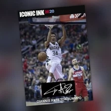 GIANNIS Antetokounmpo *  Short Print NOVELTY AUTO * Milwaukee * Free Shipping!