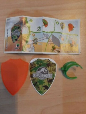 Ü Ei Kinder Joy Jurassic World VV414 Fotohalter mit BPZ Neu