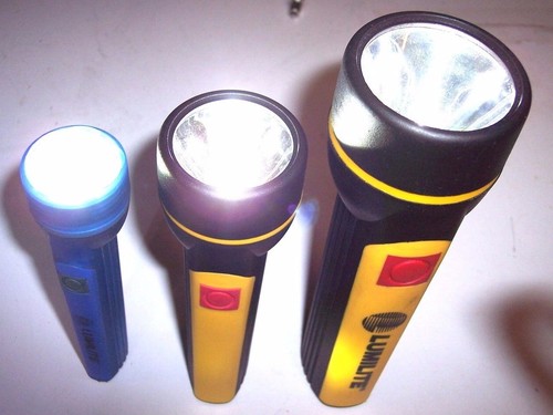 2X 0.5W and 1X - 5Watt Cree LED Upgrades For PR13.5S for 3V Flange Bulb 2-Cell - Picture 3 of 10