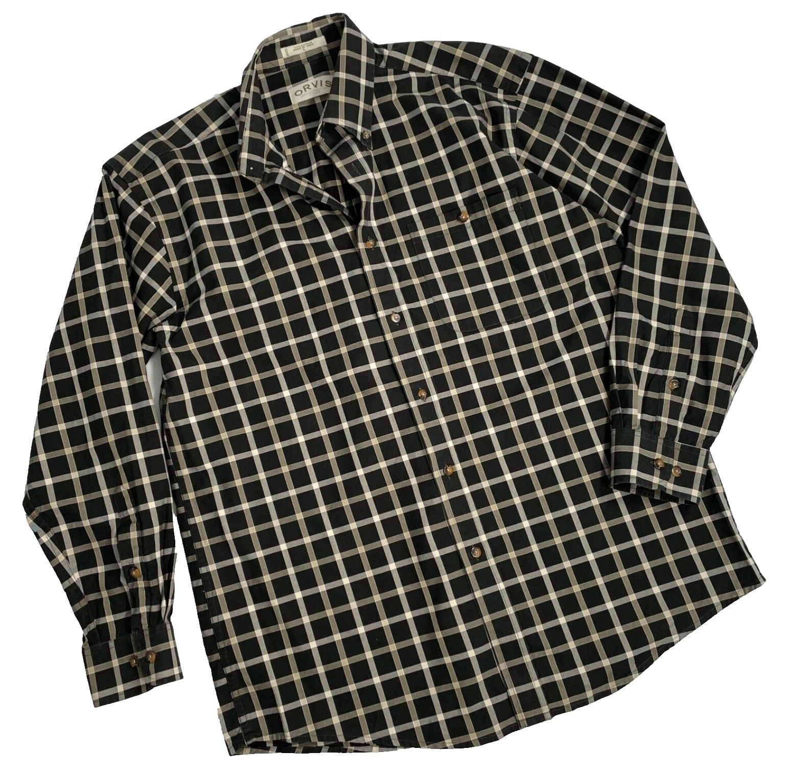Orvis 100% Cotton Regular Fit Dress Shirts for Men
