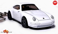     RARE KEYCHAIN WHITE PORSCHE 911 S/RS CARRERA GREAT GIFT For DESK DISPLAY    