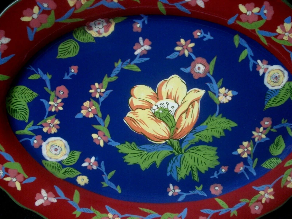 Certified International Duchess Provencal April Cornell 18" Floral Oval Platter - Image 4 of 4