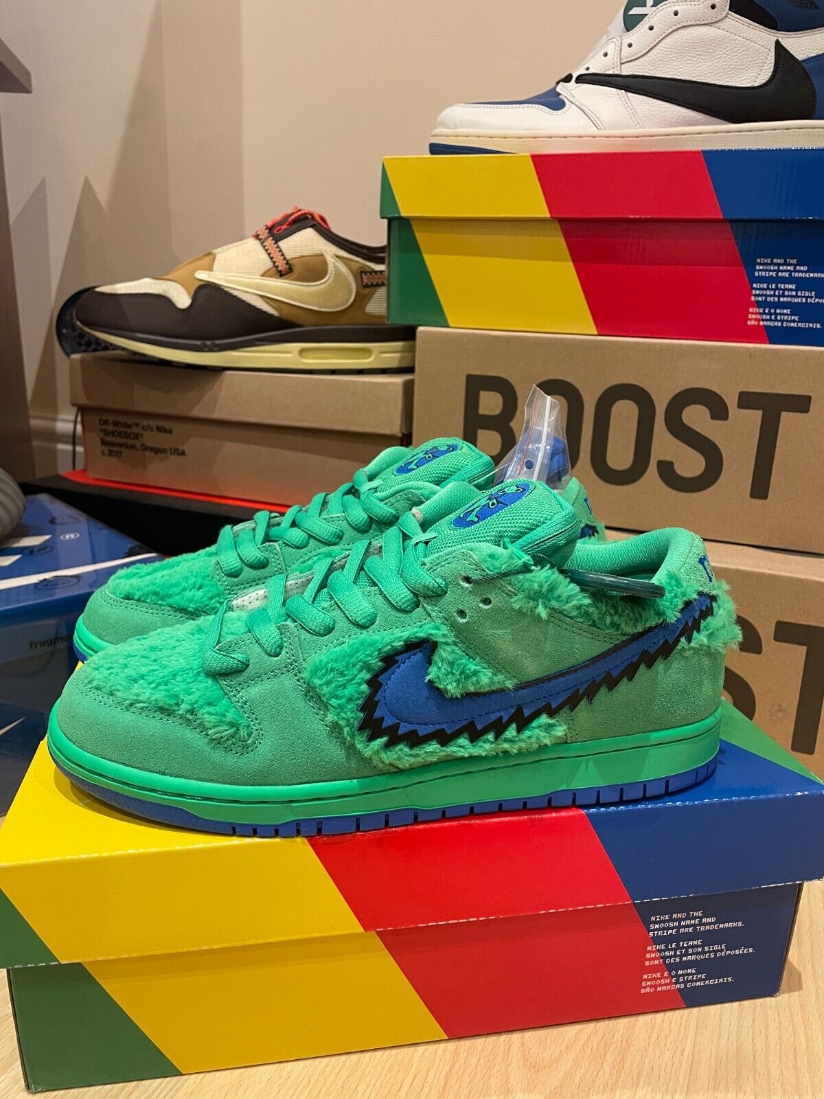 Size 8 - Nike SB Dunk Low x Grateful Dead Green Bear 2020 for sale online