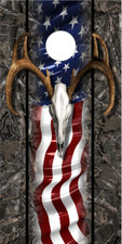 American Buck Wood Camo LAMINATED Cornhole Wrap Bag Toss Skin Decal Sticker