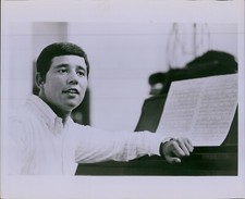 GA27 Original Photo CHRIS MONTEZ Pianist at Keys Sheet Music Young Musician