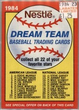 1984 Topps Nestles Dream Team Buy 1-50% OFF 2nd Ripken Schmidt Ozzie 23 Availab
