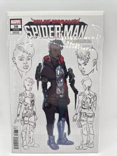 Miles Morales Spider-Man #38 - Christopher Allen 1:10 Design Variant 2022 Marvel
