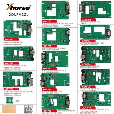 Xhorse XDNPM3GL MQB48 No Disassembly No Soldering 13x Adapters Fit Key Tool Plus