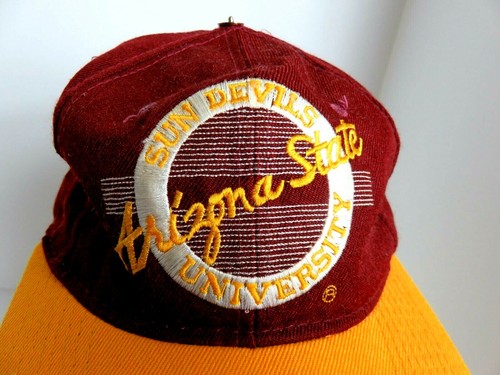 Cappellino da baseball marrone e oro Arizona State Sun Devils taglia 7 ASU etichetta il gioco - Foto 2 di 8
