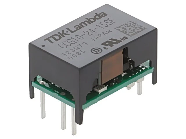 CCG10-24-15SF Wandler: DC/DC 10W UEing: 9-36VDC UAusg: 15VDC IAusg: 700mA THT TD - Bild 1 von 1