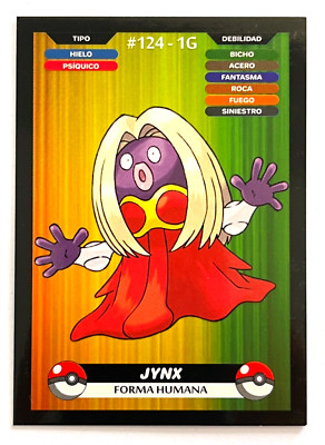 2025 POKEMON KANTO CREALASER TCG Card #124 JYNX Peru Edition | eBay