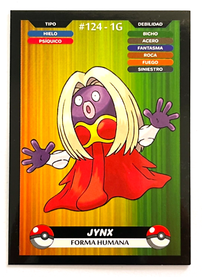 2025 POKEMON KANTO CREALASER TCG Card #124 JYNX Peru Edition | eBay