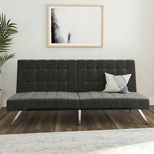 DHP Emily Futon Couch Bed, Modern Sofa Design Includes ...