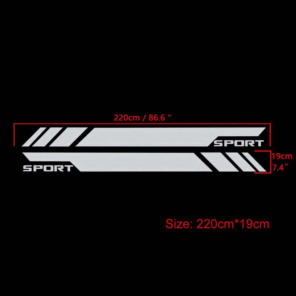 Matte Silver Side Skirt Door Vinyl Decal Sticker Stripe For Jeep Grand Cherokee Foto 2 de 4