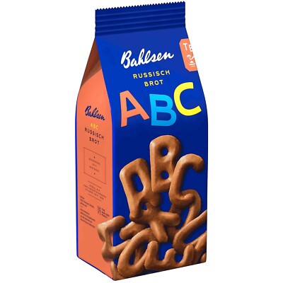 Bahlsen ABC Russian Bread Biscuits/Cookies 1 bag / 100g- FREE SHIPPING-