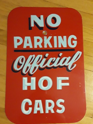 NFL HOF Sign No Parking Official HOF Cars 18"X12" Metal Great For A Fan Cave!